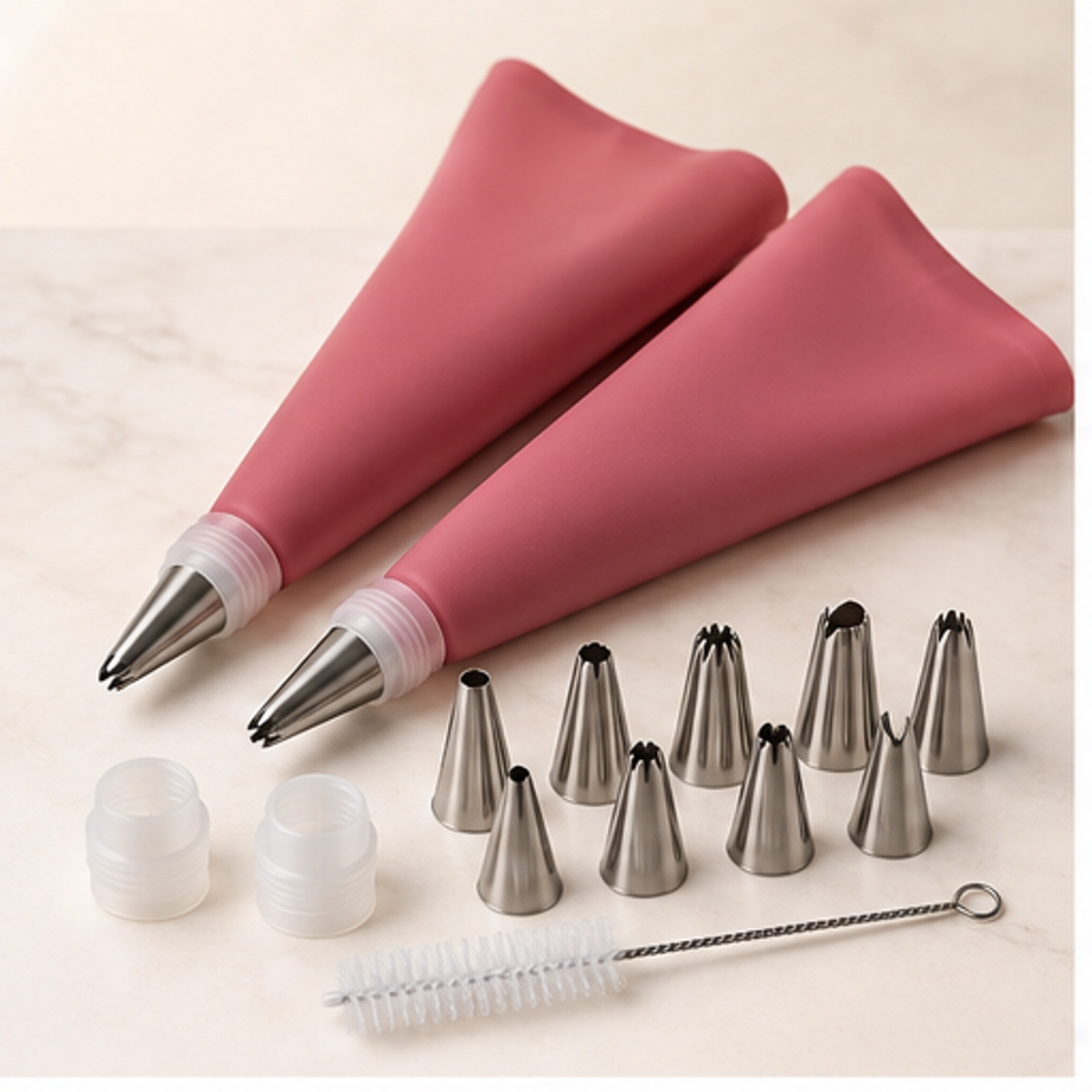 Reusable Piping Bag and Tip Set — hero